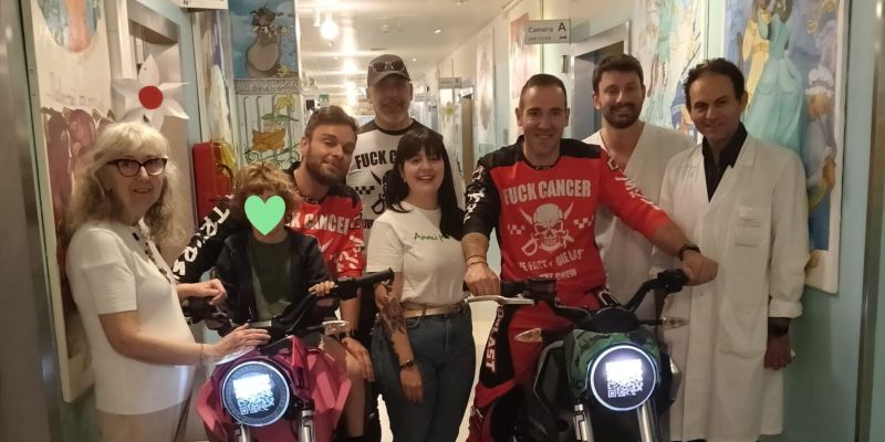 TRT CREW – viva le moto elettriche in Pediatria.