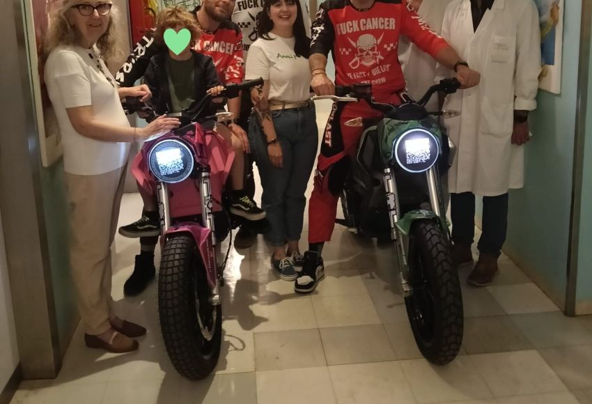 TRT CREW – viva le moto elettriche in Pediatria.